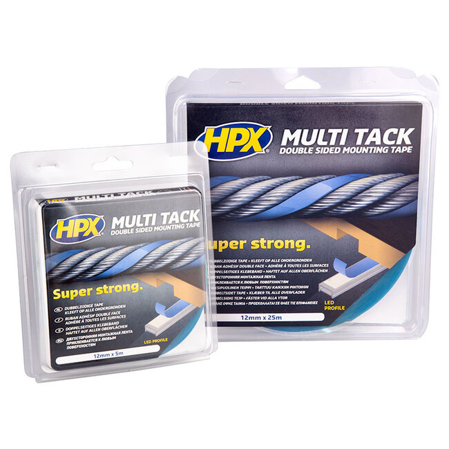 HPX Multi Tack Double-Sided Tape 12mm x 5m (Led Profile)
