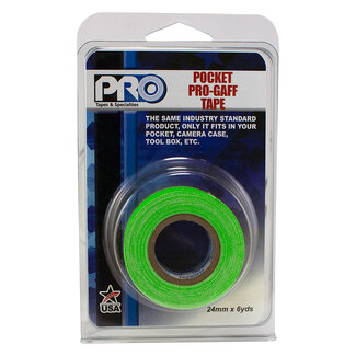 Pro Tapes® Pro Tapes Pro Gaff Pro Pocket Fluor Tape 24mm x 5,4m Groen