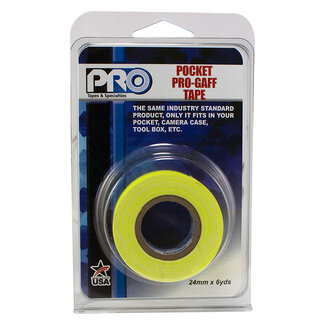 Pro Tapes® Pro Tapes Pro Gaff Pro Pocket Fluor Tape 24mm x 5,4m Geel