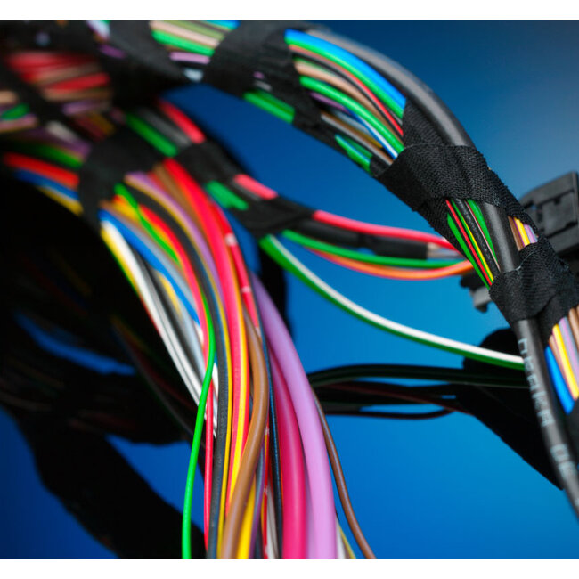 HPX Viskose-Klebeband für Kabelschutz 19 mm x 25 m Schwarz