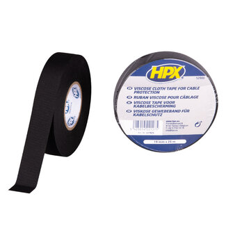 HPX HPX Tape for Cable Protection 19mm x 25m Black