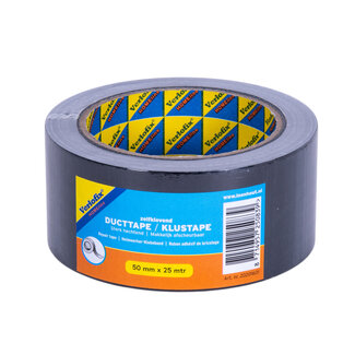 Verlofix Verlofix Ruban adhésif / Ruban de bricolage 50 mm x 25 m Noir