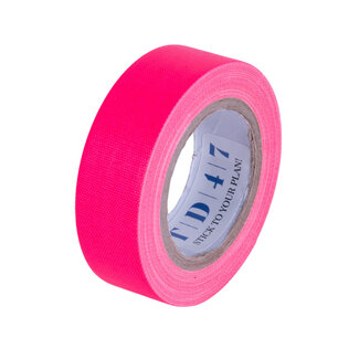 TD47 Products® TD47 Gaffa-Klebeband Fluor Mini-Rolle 19 mm x 5 m Rosa