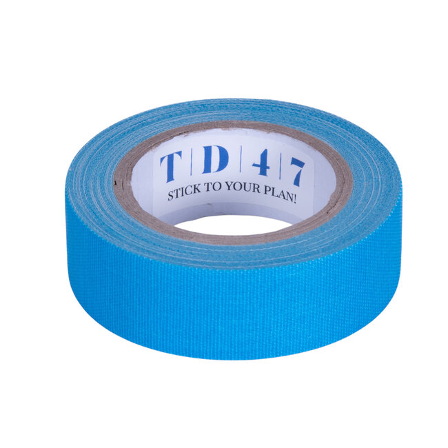 TD47 Gaffa Tape Fluor Minirol 19mm x 5m Blauw
