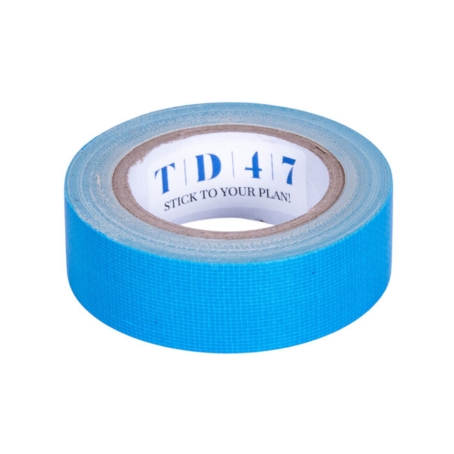 TD47 Gaffa Tape Fluorescent Mini Roll 19mm x 5m Blue