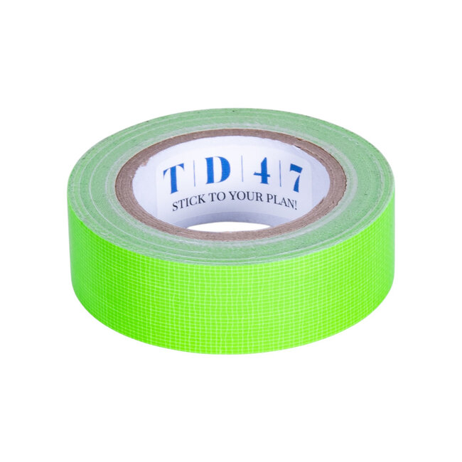 TD47 Gaffa Tape Fluorescent Mini Roll 19mm x 5m Green