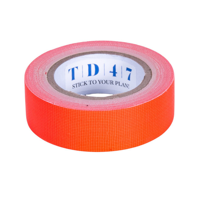 TD47 Ruban adhésif Gaffa Fluor Mini-rouleau 19 mm x 5 m Orange