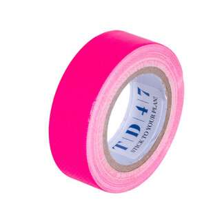TD47 Products® TD47 Gaffa-Klebeband Fluor Mini-Rolle 19 mm x 5 m Rosa