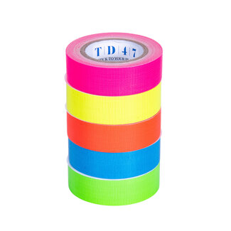 TD47 Products® TD47 Ruban adhésif Gaffa Fluor Mini rouleaux (5 rouleaux / 19 mm x 5 m)