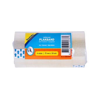 Verlofix Verlofix Adhesive Tape 15mm x 4m Transparent (6 rolls)