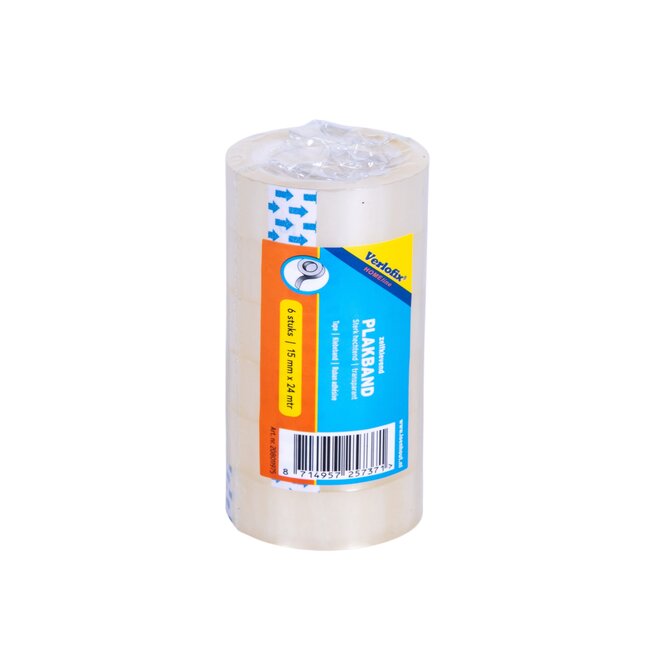 Verlofix Adhesive Tape 15mm x 4m Transparent (6 rolls)