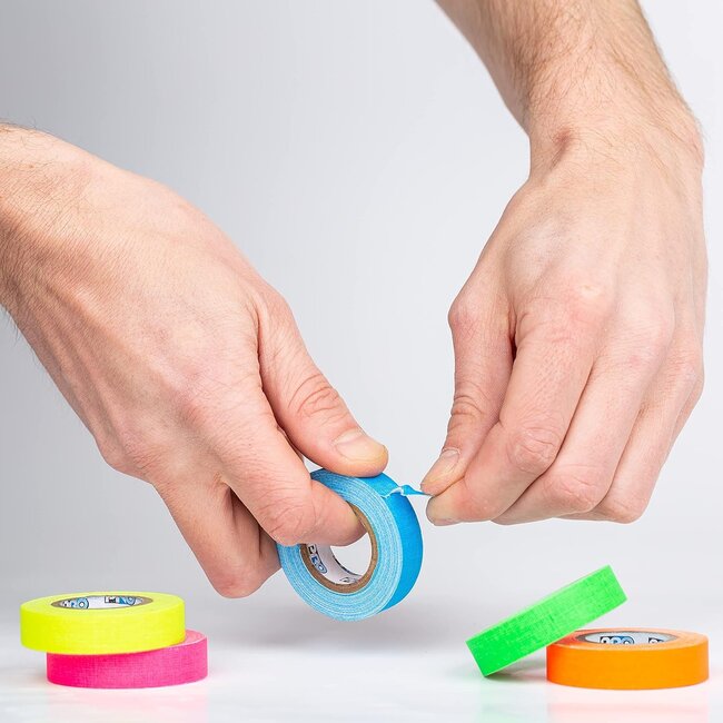 Pro Tapes Pro Pocket Spike Fluor Mini-rouleaux (5 rouleaux / 12 mm x 5,4 m)