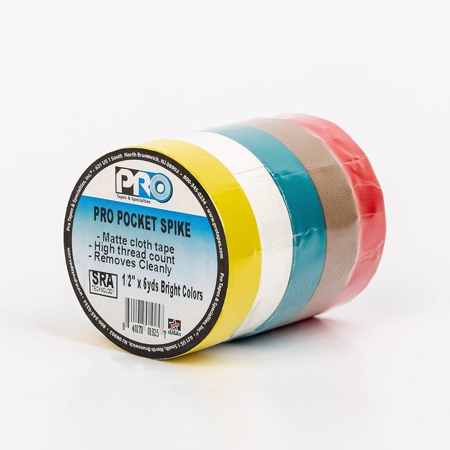 Pro Tapes Pro Pocket Spike Mini Rolls – Bright Colours (5 rolls / 12 mm x 5.4 m)