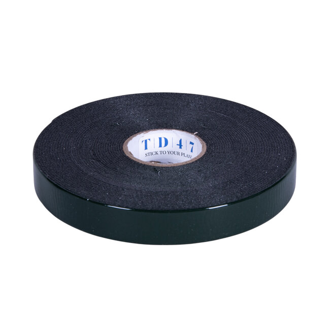 TD47 Ruban adhésif double face en mousse 19 mm x 10 m Noir