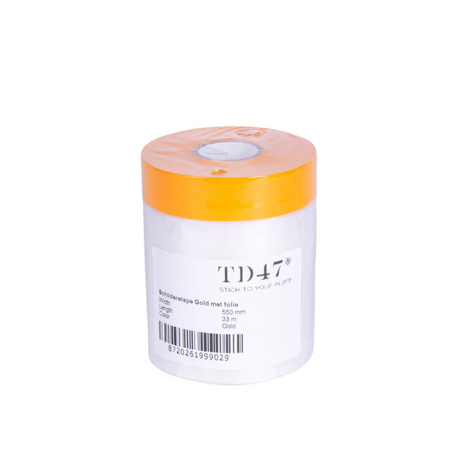 TD47 Masking Tape Gold with film 550mm x 33m