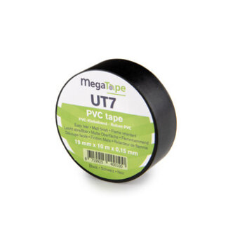 MegaTape MegaTape UT7 PVC Klebeband 19mm x 10m Schwarz