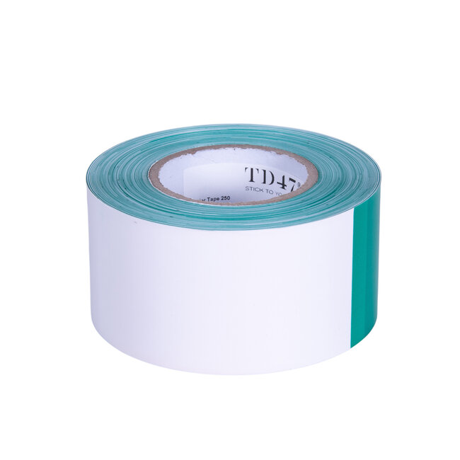 TD47 Barrier tape Green/White 75mm x 250m