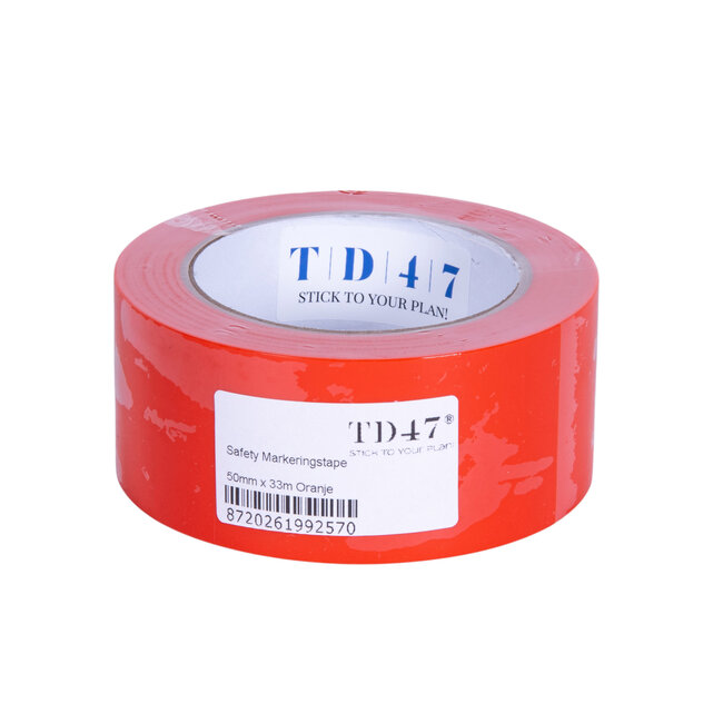 TD47 PVC Safety Markeringstape 50mm x 33m Oranje