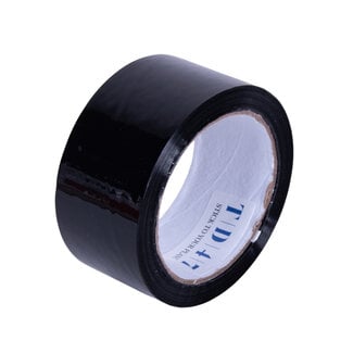 TD47 Products® TD47 Verpackungsband PP geringes Rauschen 50mm x 66m Schwarz