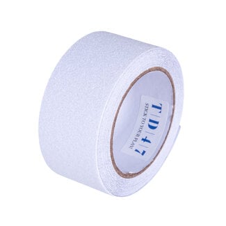 TD47 Products® TD47 Antirutsch-Klebeband 50 mm x 5 m Weiß