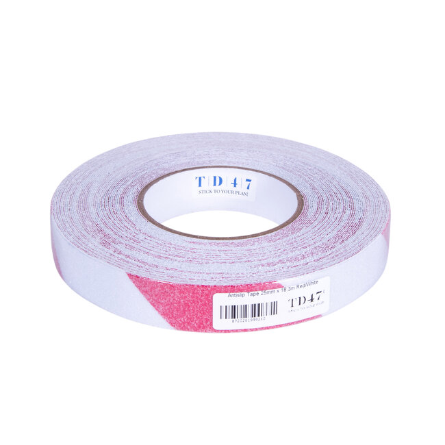 TD47 Antislip Tape 25mm x 18,3m Red/White