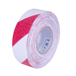 TD47 Products® TD47 Ruban Antidérapant 50mm x 18,3m Rouge/Blanc