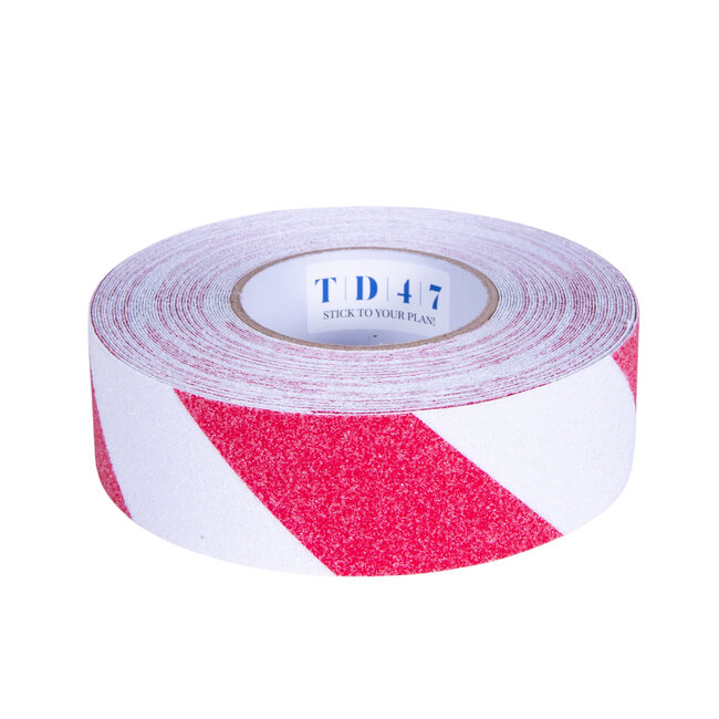 TD47 Antislip Tape 50mm x 18,3m Red/White