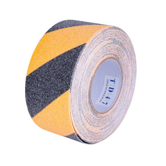 TD47 Products® TD47 Ruban Antidérapant 75 mm x 18,3 m Jaune/Noir