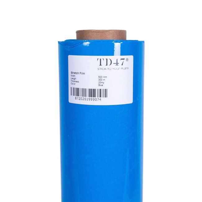 TD47 Stretchfolie 50cm x 300m x 20my Blau