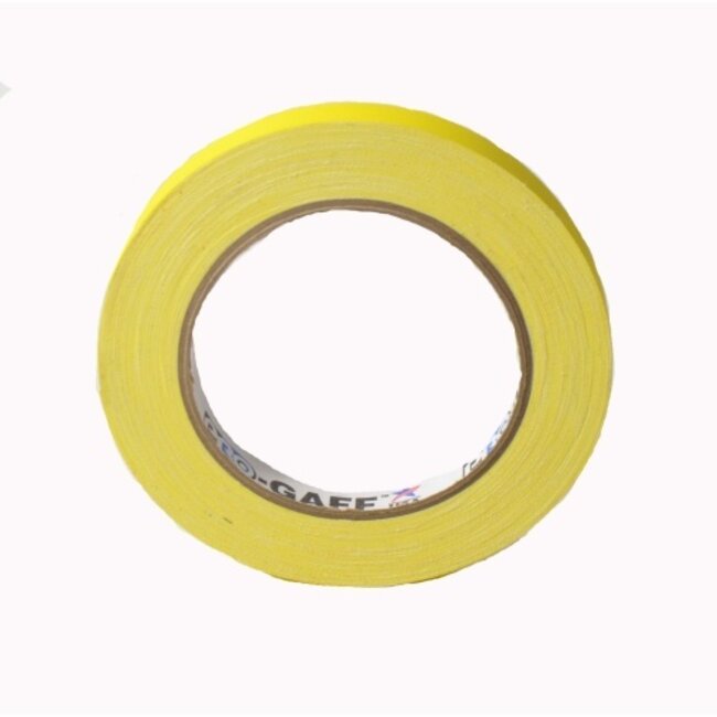 Pro Tapes Pro Gaff Gaffa Tape 12mm x 22.8m Yellow