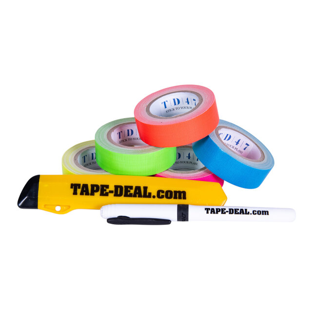 TD47 Gaffa Tape Mini Roll 19mm x 5m Matt Black