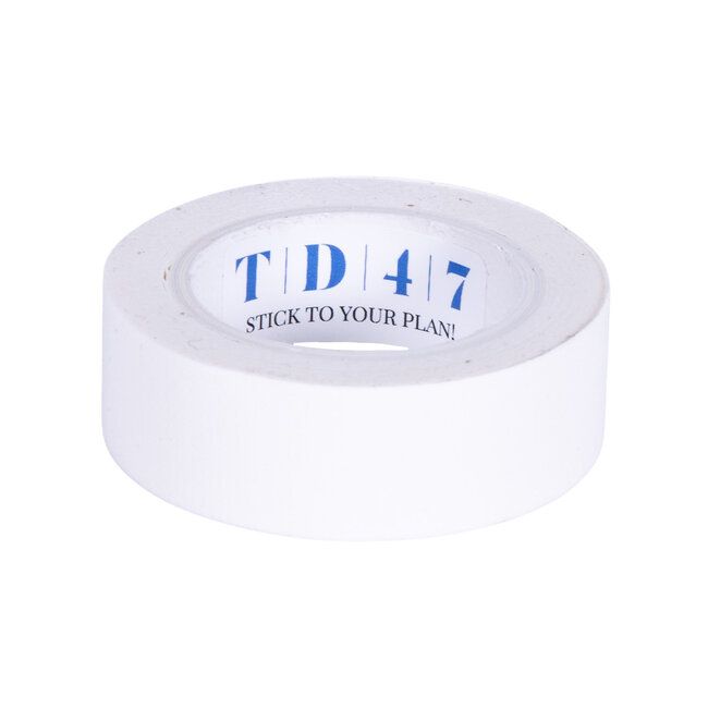 TD47 Gaffa Tape Mini Roll 19mm x 5m Mat White