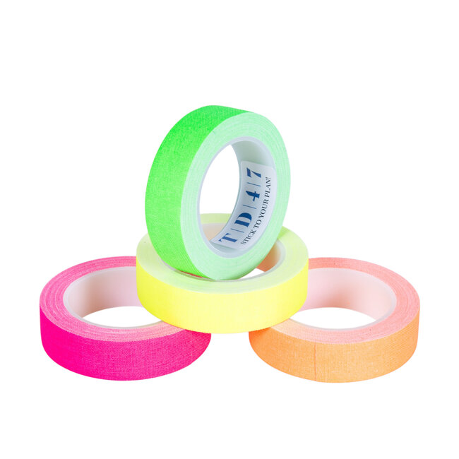 TD47 Pro Gaffa Tape Fluor Minirollen (4 rollen / 15mm x 5m)