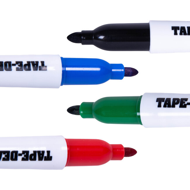 Tape-Deal Mini Marqueur Permanent (Lot de 4 pièces)
