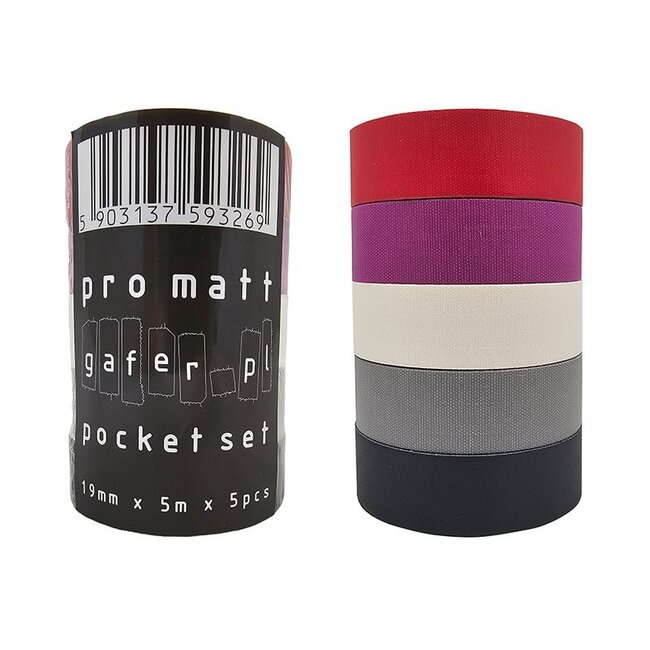 Gafer.pl Pocket Pro Mat Set (5 rollen / 19mm x 5m)