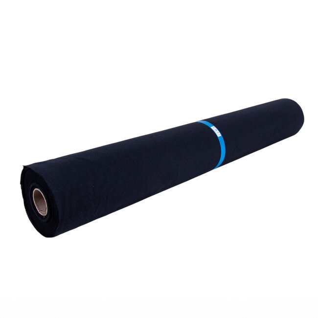 TD47 Deco Flanel Podiumafrok 100cm x 30m - Zwart