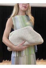 Natan Grote clutch Natan Lady raffia
