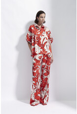 Natan Wijde broek Natan Carla print corail