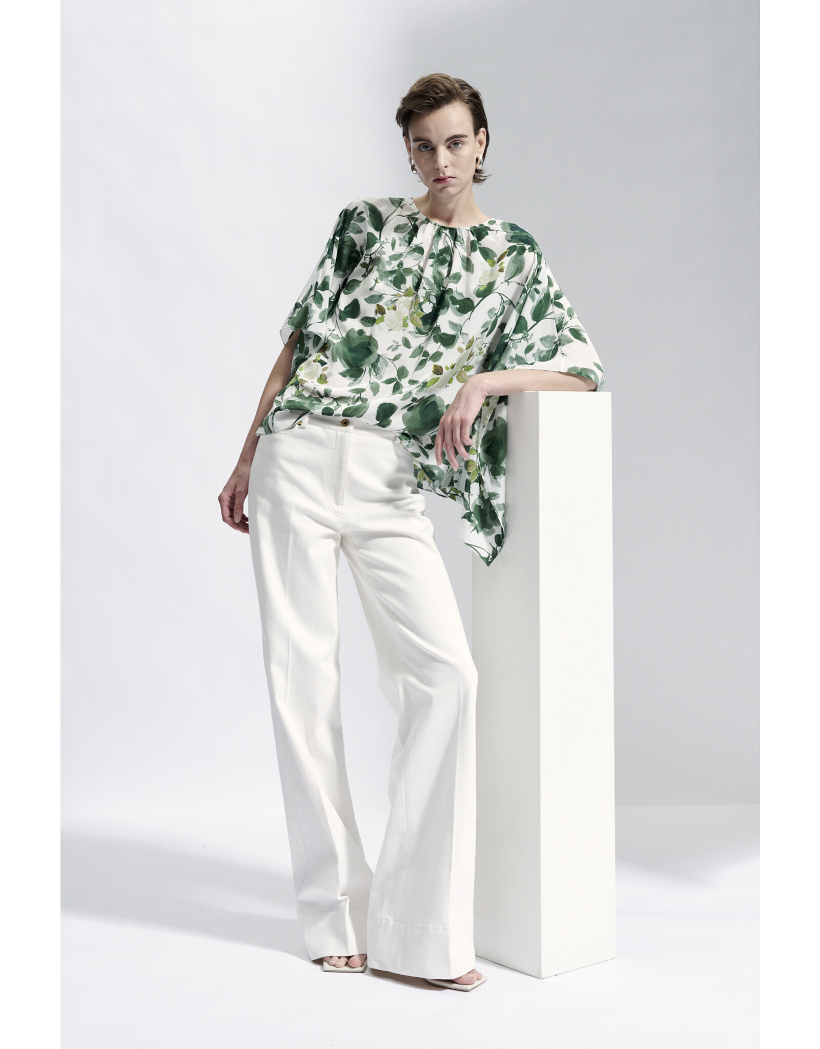 Natan Top Natan Calban zijde print groen