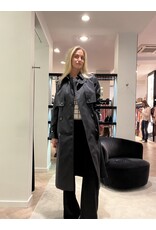 Elisabetta Franchi Trench E Franchi zwart