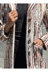 Missoni Mantel Missoni wol bruin/écru