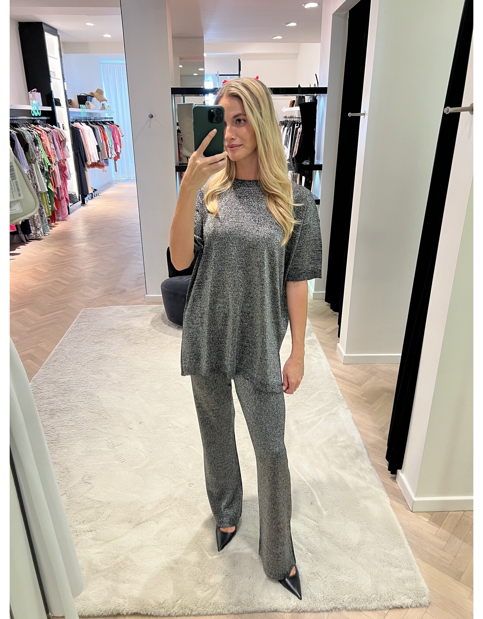 Missoni Oversized pull Missoni donker zilver