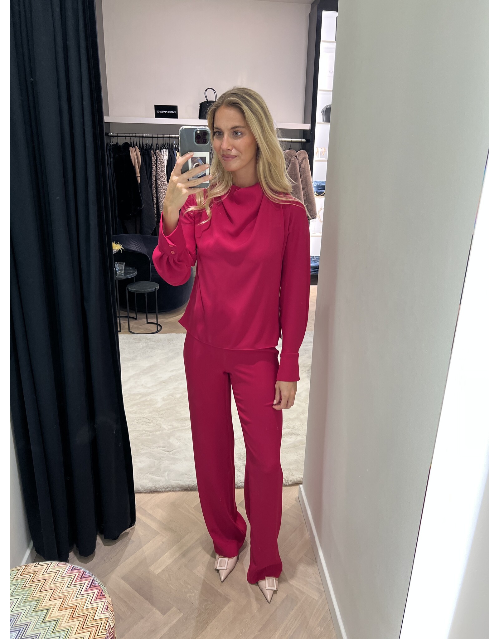 Natan Broek Natan Deep crèpe fuchsia