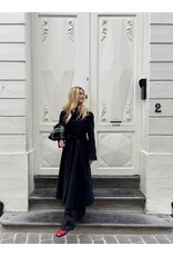 Natan Mantel Natan dblauw wol + riem