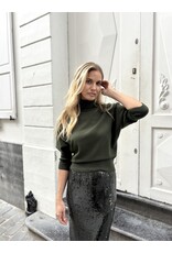 Natan Halflange rok Natan Drain pailletten groen