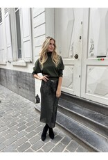 Natan Halflange rok Natan Drain pailletten groen