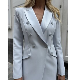 Elisabetta Franchi Smokingdress E Franchi ijsblauw