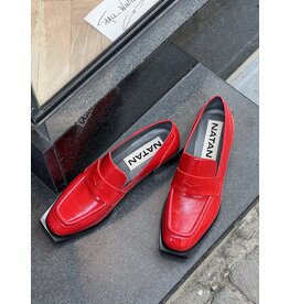Natan Moccassins Natan rood lakleer