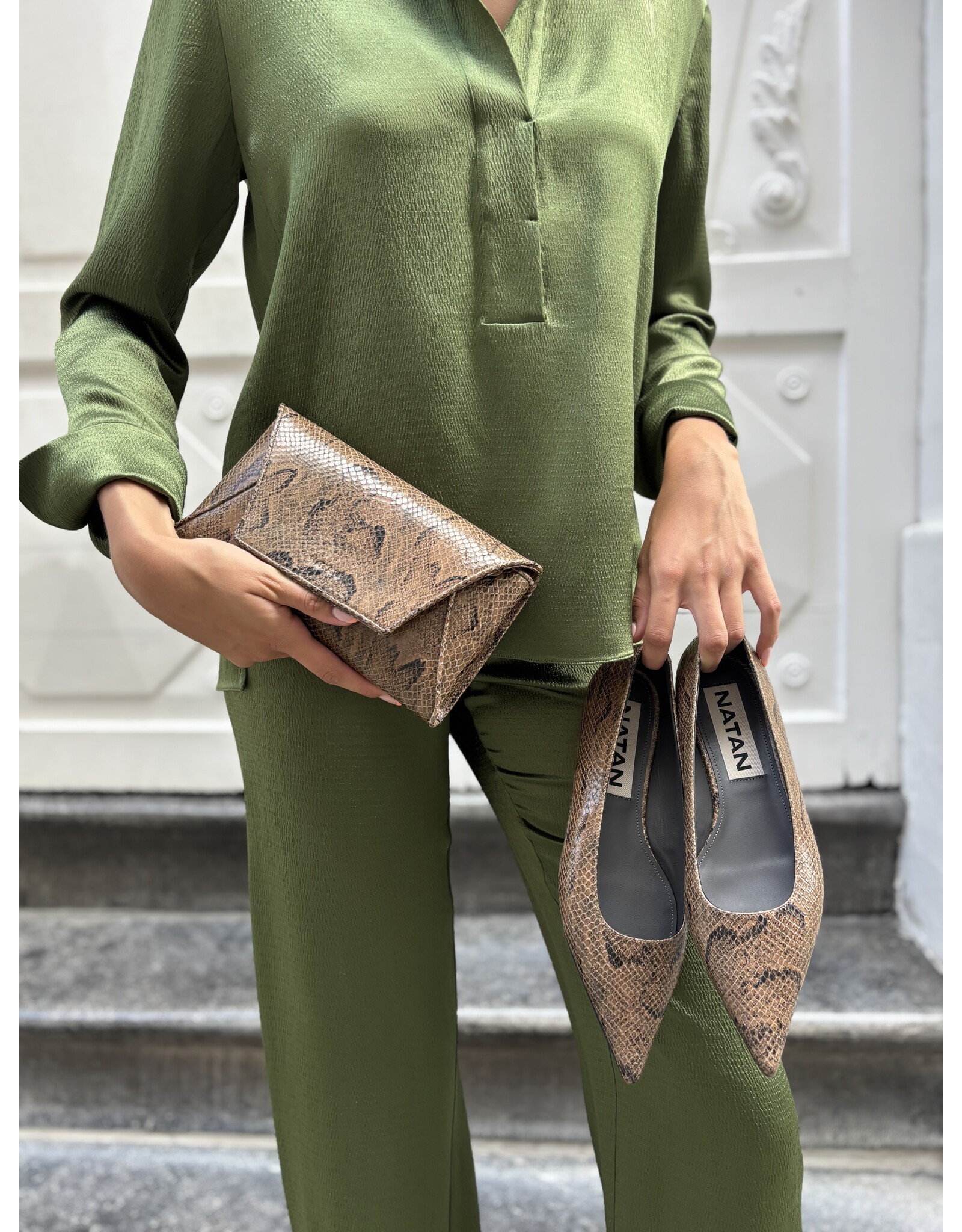 Natan Ballerina's Natan snake sepia