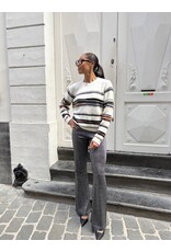 Missoni Pull Missoni mohair écru/black oversized